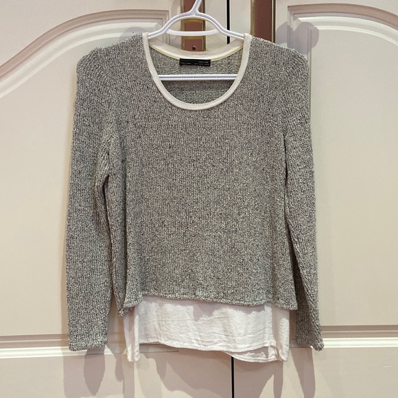 Zara sweater with built in blouse underneath - Picture 1 of 2